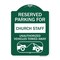 Signmission Reserved Parking for Church Staff Unauthorized Vehicles Towed Away Alum, 18" x 24", GW-1824-23124 A-DES-GW-1824-23124 - alternate 1